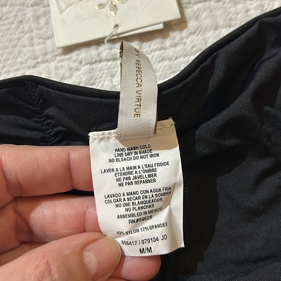 Becca Hipster Black Bikini bottoms. NWT. Medium - Picture 6 of 7